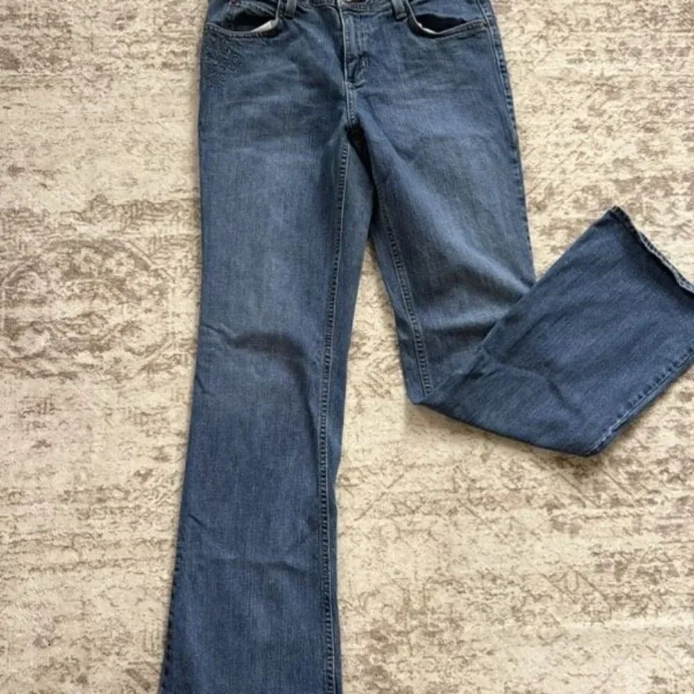 Eddie Bauer Women's Mid-rise Classic Fit Bootcut Denim Jeans Blue Size 4R
